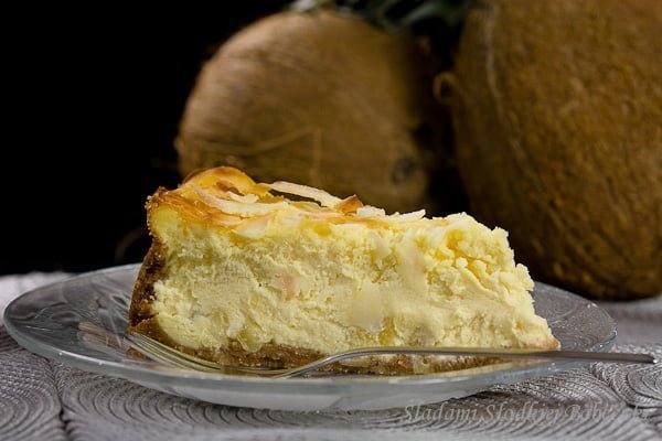 Sernik kokosowo ananasowy / Pineapple coconut cheesecake