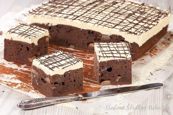 Ciasto czekoladowe z gruszkami | Chocolate cake with pears Ciasto czekoladowe z gruszkami | Chocolate cake with pears