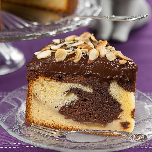 Łaciate ciasto z gruszkami | Spotted cake with pears