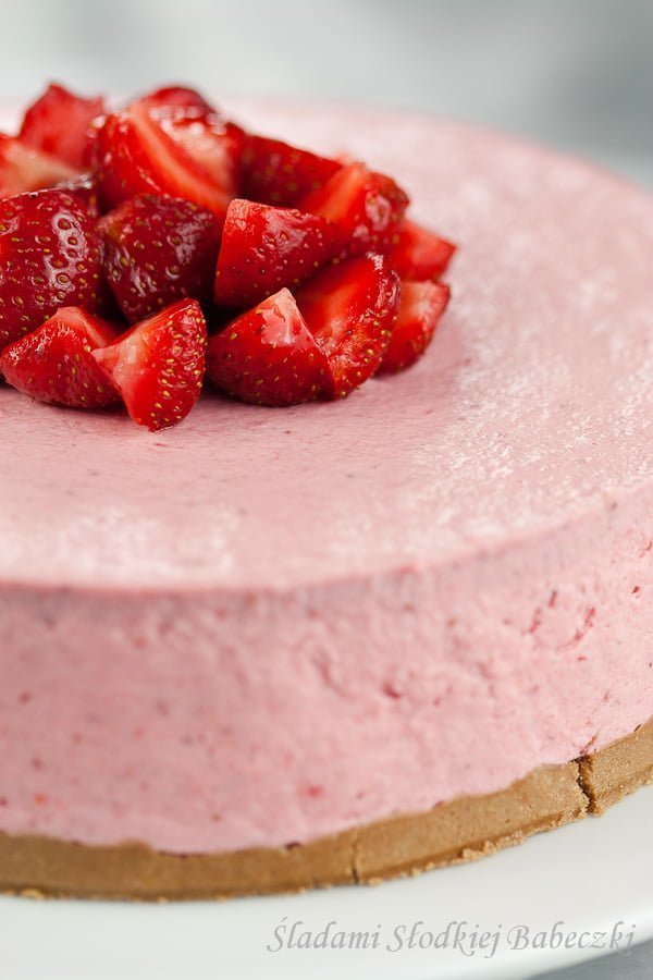 Truskawkowy sernik na zimno | Strawberry cheesecake cold