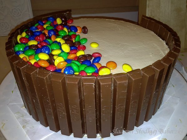 Tort z kremem milky way | Birthday cake with cream milky way