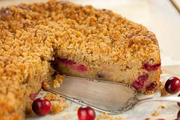 Ciasto z jabłkami i żurawiną | Cake with apples and cranberries