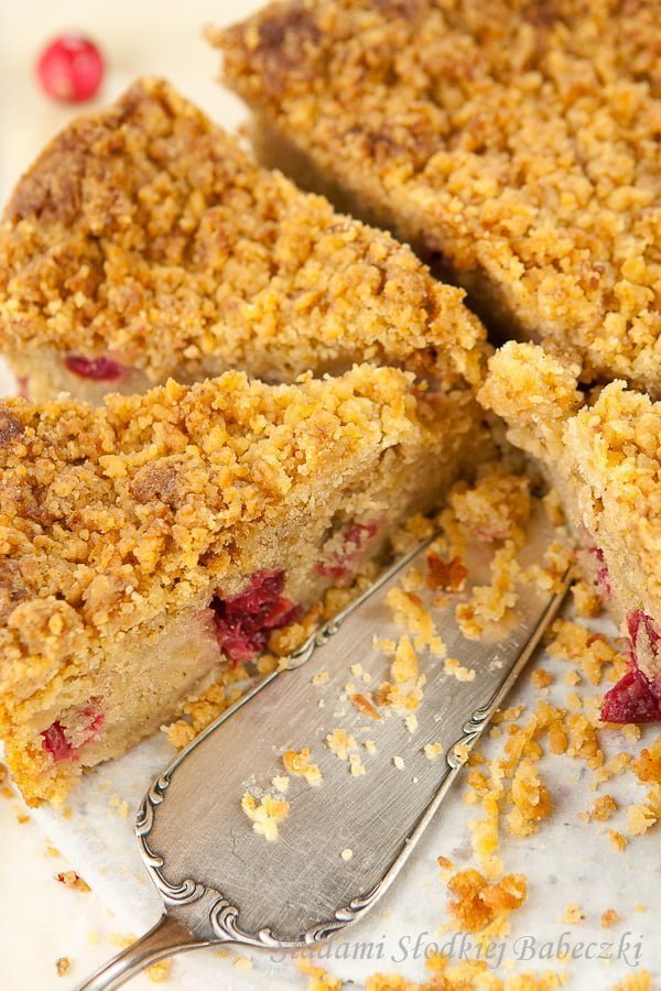 Ciasto z jabłkami i żurawiną | Cake with apples and cranberries