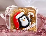 Pierniczek - Pingwin w czapce i z laską (Pierniczki na zamówienie od Słodkie Pierniki)